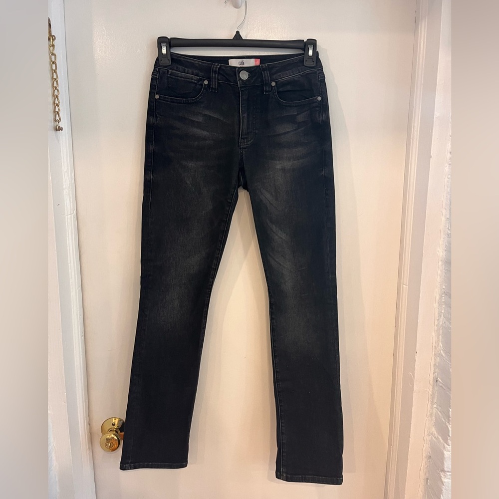 Cabi High Straight Black Jeans